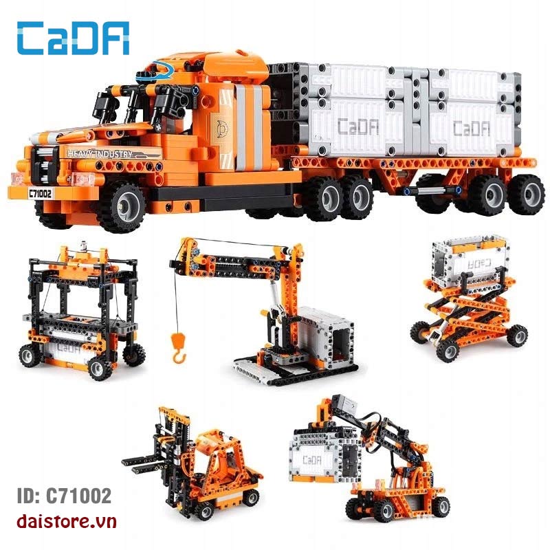 cada c71002, lego xe tải, lego xe container, xe tải lego, lego ô tô tải,