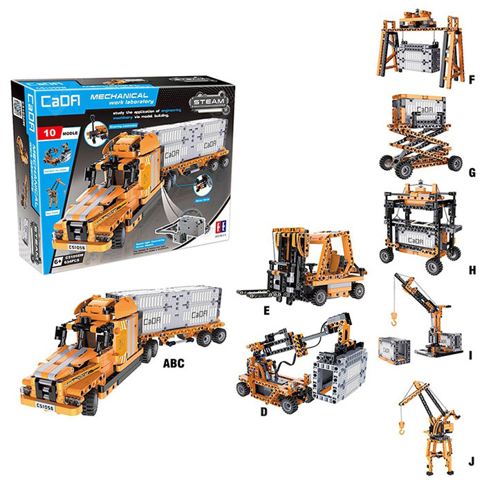 lego xe tải, cada c71002w, c71002w, đồ chơi lego, lego xe container