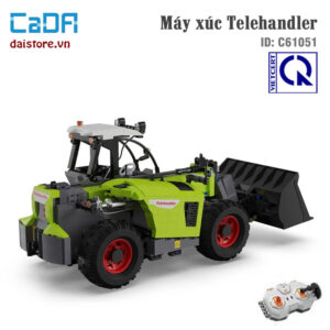 cada c61051, máy xúc đồ chơi điều khiển, đồ chơi lắp ráp điều khiển,