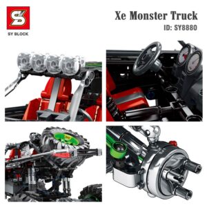 oto đồ chơi lắp ráp điều khiển sy block 8880, sy block 8880,