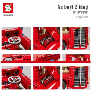 sy 8850, sy block 8850, đồ chơi xe buýt sy block 8850