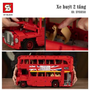 sy 8850, sy block 8850, đồ chơi xe buýt điều khiển, lego xe buýt điều khiển,
