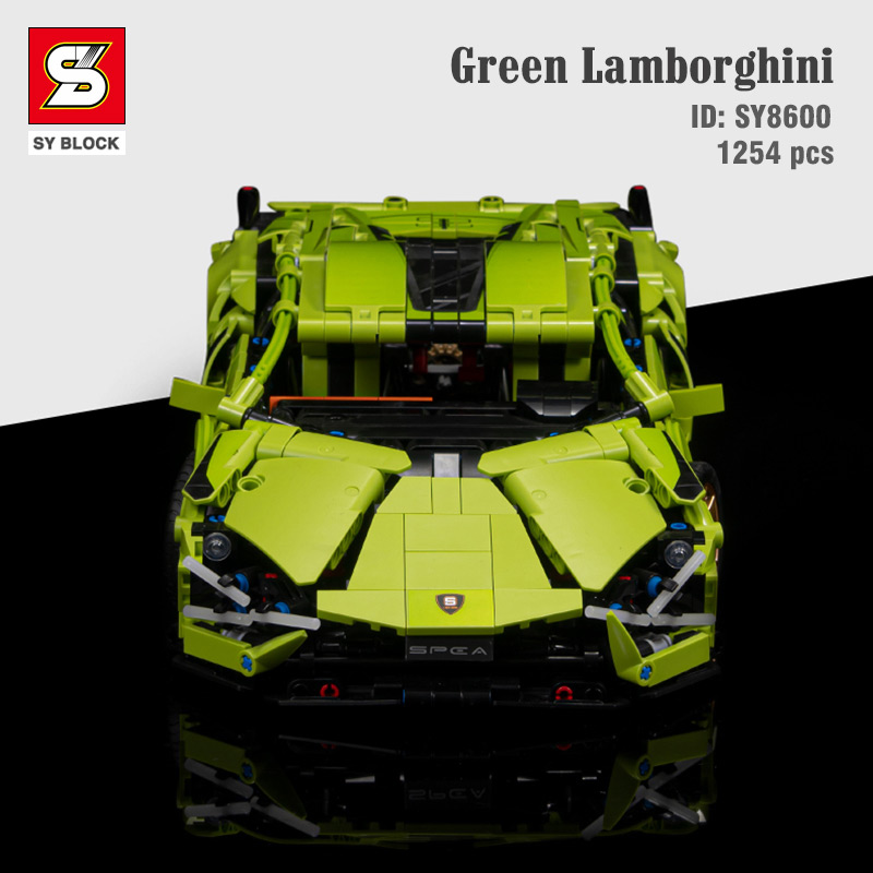 Xe Lamborghini đồ chơi lắp ráp điều khiển SY Block 8600 