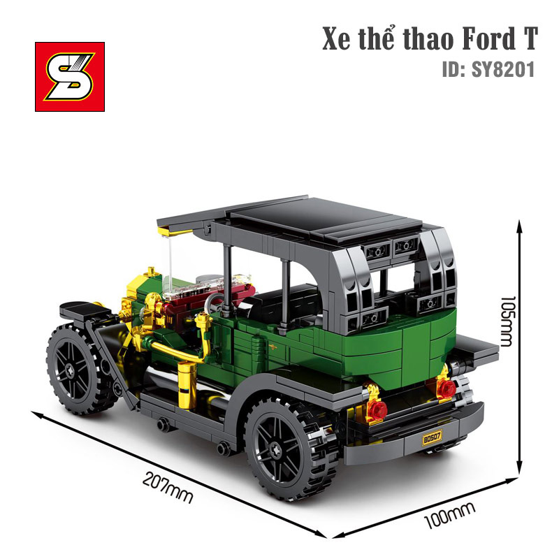 sy block 8201, sy8201, ô tô lego, xe lego, xe lắp ráp, đồ chơi oto lắp ráp,