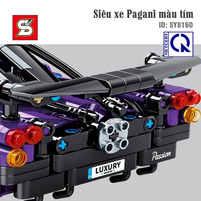 sy block 8160, sy8160, mô hình ô to đồ chơi, lego xe ô tô, xe lắp ráp