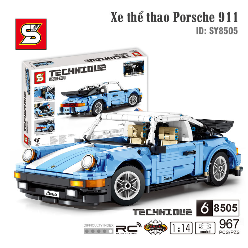 Đồ chơi mô hình siêu xe Porsche 911 SY BLOCK 8601