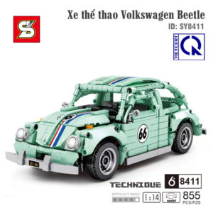 sy block 8411, sy8411, đồ chơi xe Volkswagen Beetle, xe lego