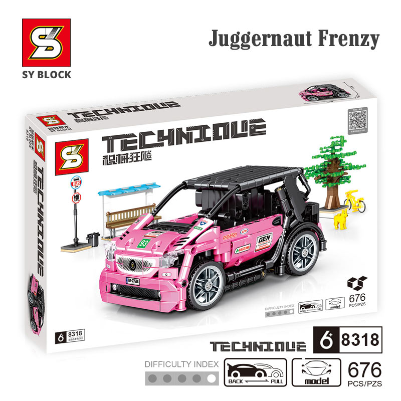sy block 8318, sy8318, đồ chơi sy, xe đồ chơi màu hồng, ô tô màu hồng, đồ chơi bé gái