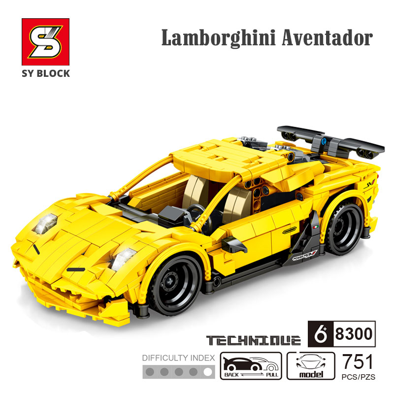 sy block 8300, sy8300, lamborghini sy block 8300, siêu xe mô hình, lego lamborghini