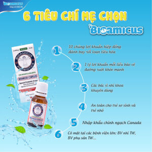 bioamicus, men vi sinh bioamicus, men 10 chủng canada, men tiêu hóa 10 chủng