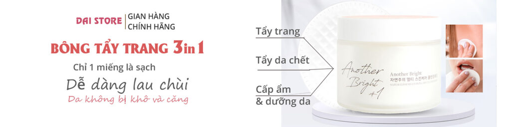 Bông tẩy trang dưỡng da, another bright pad, bông tẩy trang another bright, bông tẩy trang cao cấp,