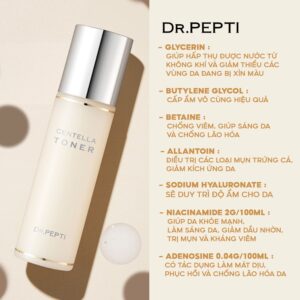 toner dr.pepti, nước hoa hồng dr pepti, toner dr pepti, toner centella